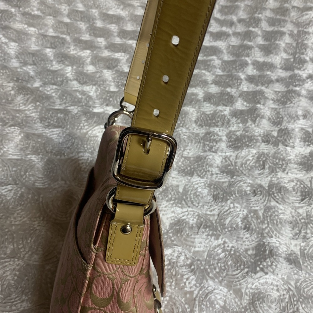 Coach Pink and Gold Crossbody Bag - Picture 8 of 16